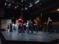 Group of actors rehearse in Wyatt Pavilion Theatre (Carol Kepler)